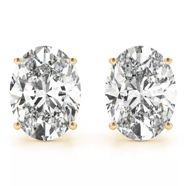 Aero Oval Stud Earrings - Image 2