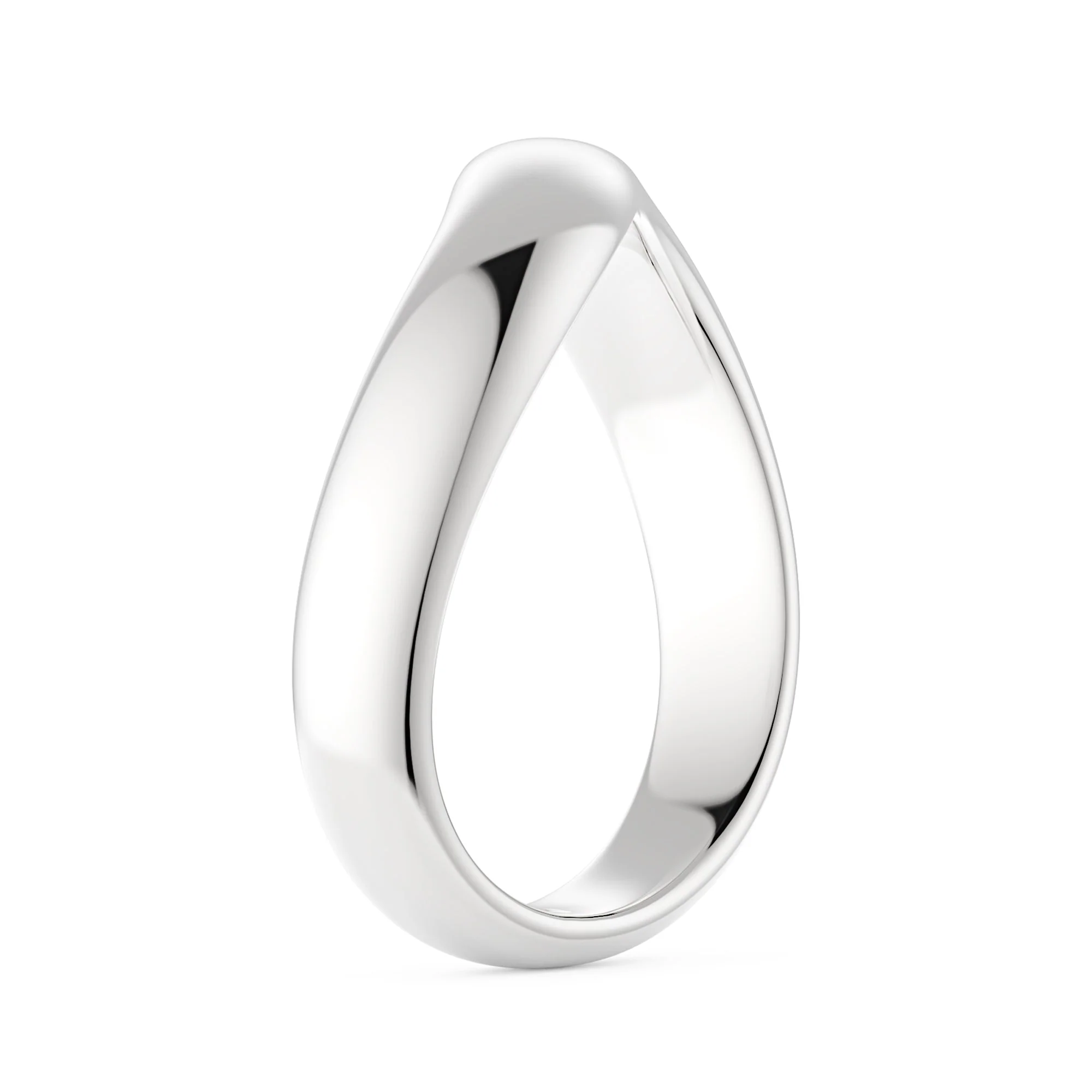 Nature Inspired Wave Solid Band - Image 5